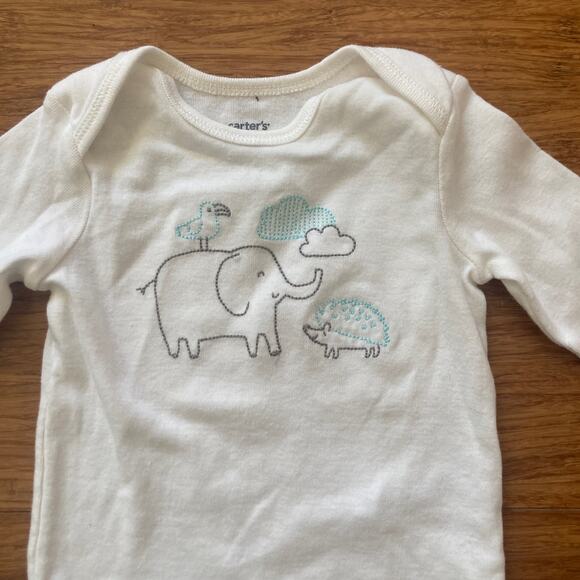 Carter’s Baby Elephant Top, Size 3 Months - Picture 2 of 6